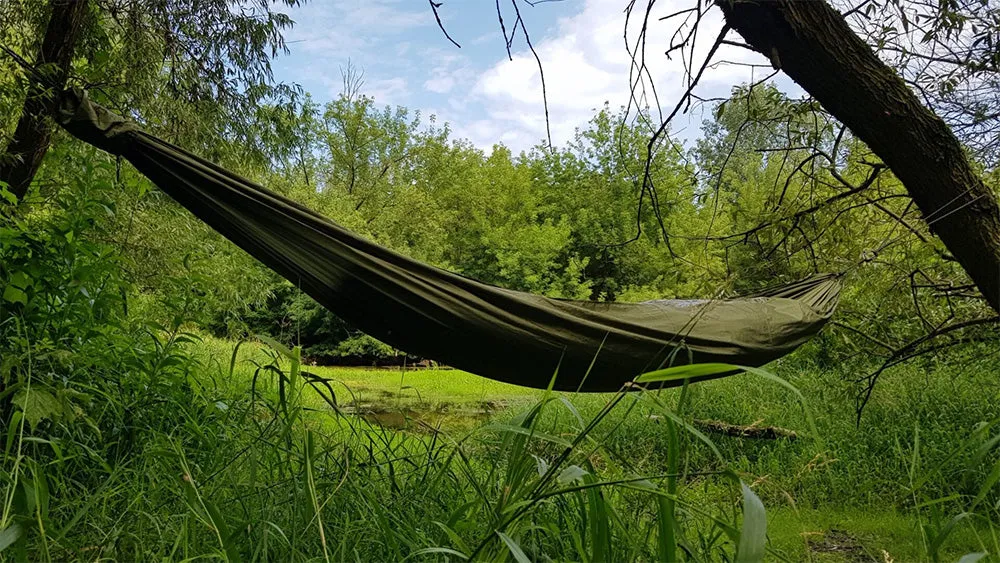 ブッシュメントラベルギア ゼン ハンモック オリーブ オレンジ BUSHMEN Travel Gear ZEN Hammock olive orange