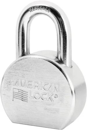 1-1/16" Shackle Clearance, Keyed Alike A700 Padlock, 7/16" Shackle Diam, Steel, with Satin Chrome, Triple Plated Finish