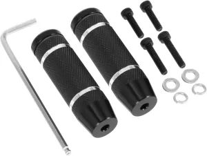 1 Pair Aluminum Alloy Bike Pegs Black Bike Pegs for Bicycles for Bicycles