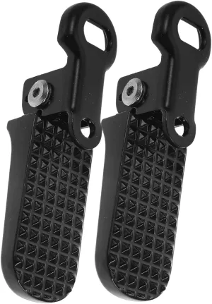 1 Pair Electric Car Pedals Road Bicycle Pedal Bicycle Accessories Peg Pedal for Electric Car Wheelchair Footrests Electric Car Foot Pegs Electric Car Supplies Aluminum Black