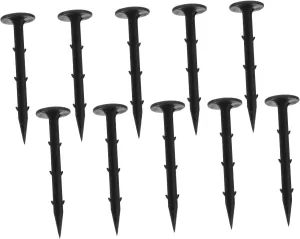 100Pcs Durable Plastic Tent Stakes for Camping Beach and Garden Use Heavy Duty Pegs for Canopies Tarps and Gazebos and
