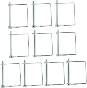 10pcs Heavy Duty Square Lock Pins Carbon Steel Trailer Coupler Lock Arch Pin for Farm Trailer Jack Wheel Easy to Handle