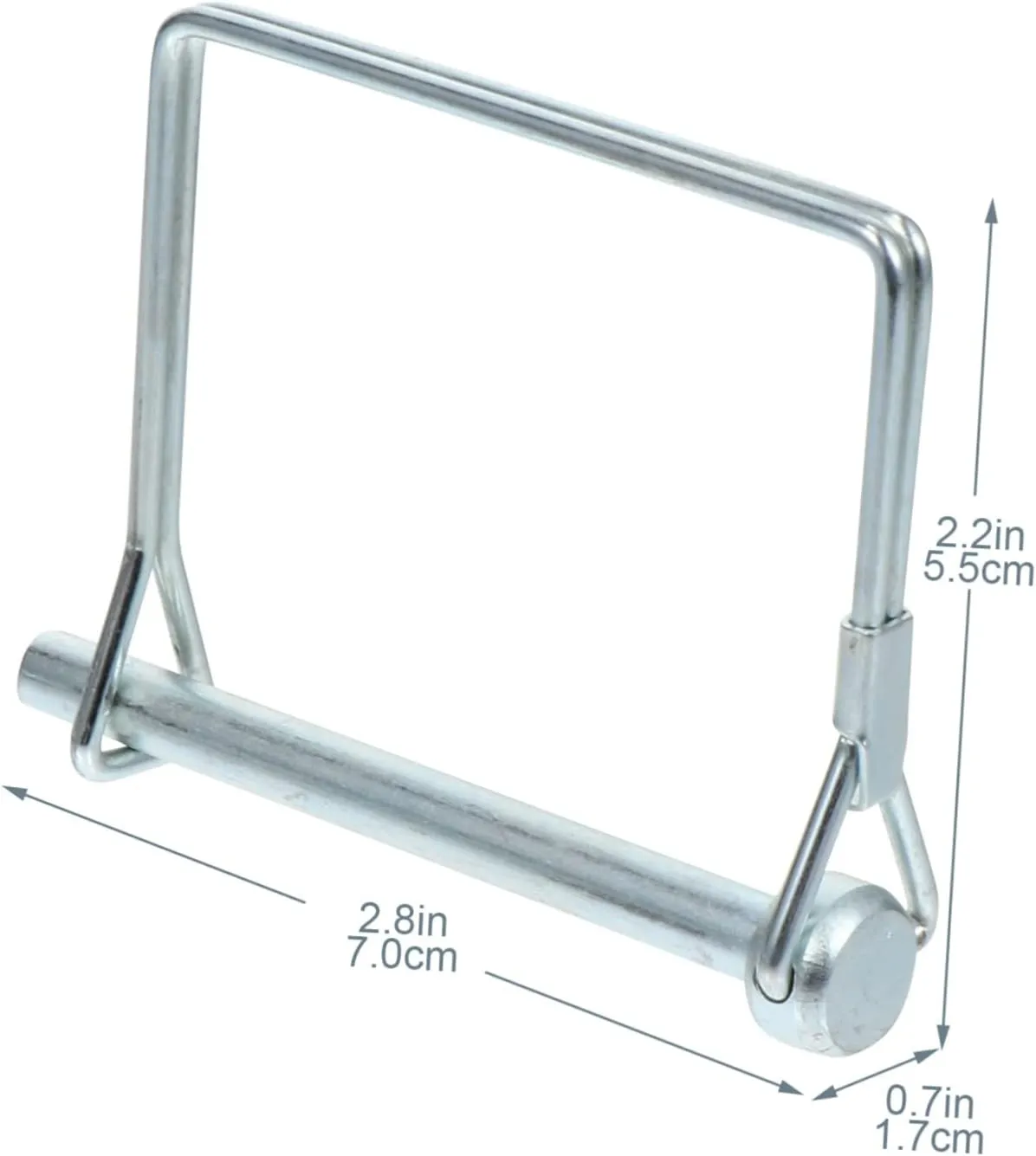 10pcs Heavy Duty Square Lock Pins Carbon Steel Trailer Coupler Lock Arch Pin for Farm Trailer Jack Wheel Easy to Handle