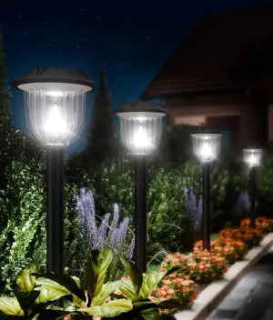 12000K 10 Pack Solar Lights Outdoor IP65 Waterproof,HIGH-POWER LED Solar lights for Outside,Landscape Lighting,Garden Decorative for Yard,Patio,Landscape,Walkway,Sidewalk,Driveway,Lawn (Cold White)