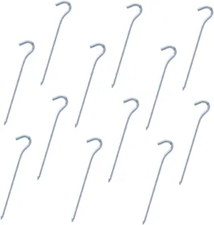 12pcs Heavy Duty Tent Ground Pegs Aluminum Nail Stakes Reusable for Camping Outdoor Activities