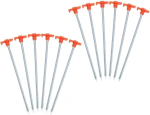 12pcs Heavy Duty Tent Stakes for Camping Reusable Ground Pegs for Tents Gazebos and Tarps and Wind-Resistant Outdoor Essential