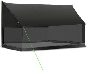 13'*10'*6.8' Outdoor Screen House, Large Camping Mosquito Net, 360 Degree Protection, with Support Poles, Anti-Mosquito, Suitable for Camping, Backpacking, Patio（Black）