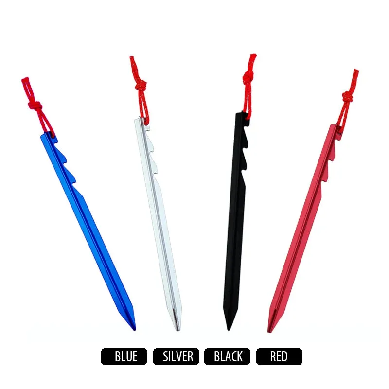 18cm Aluminium Alloy Tent Pegs Stakes, pack of 10