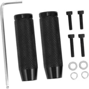 1Pair Aluminum Alloy Bike Pedal Stunt Pegs Durable Cylinder Design with Slip Grooves Compact Foot Pegs for Rear Axles Easy Installation and Wear Resistant Texture