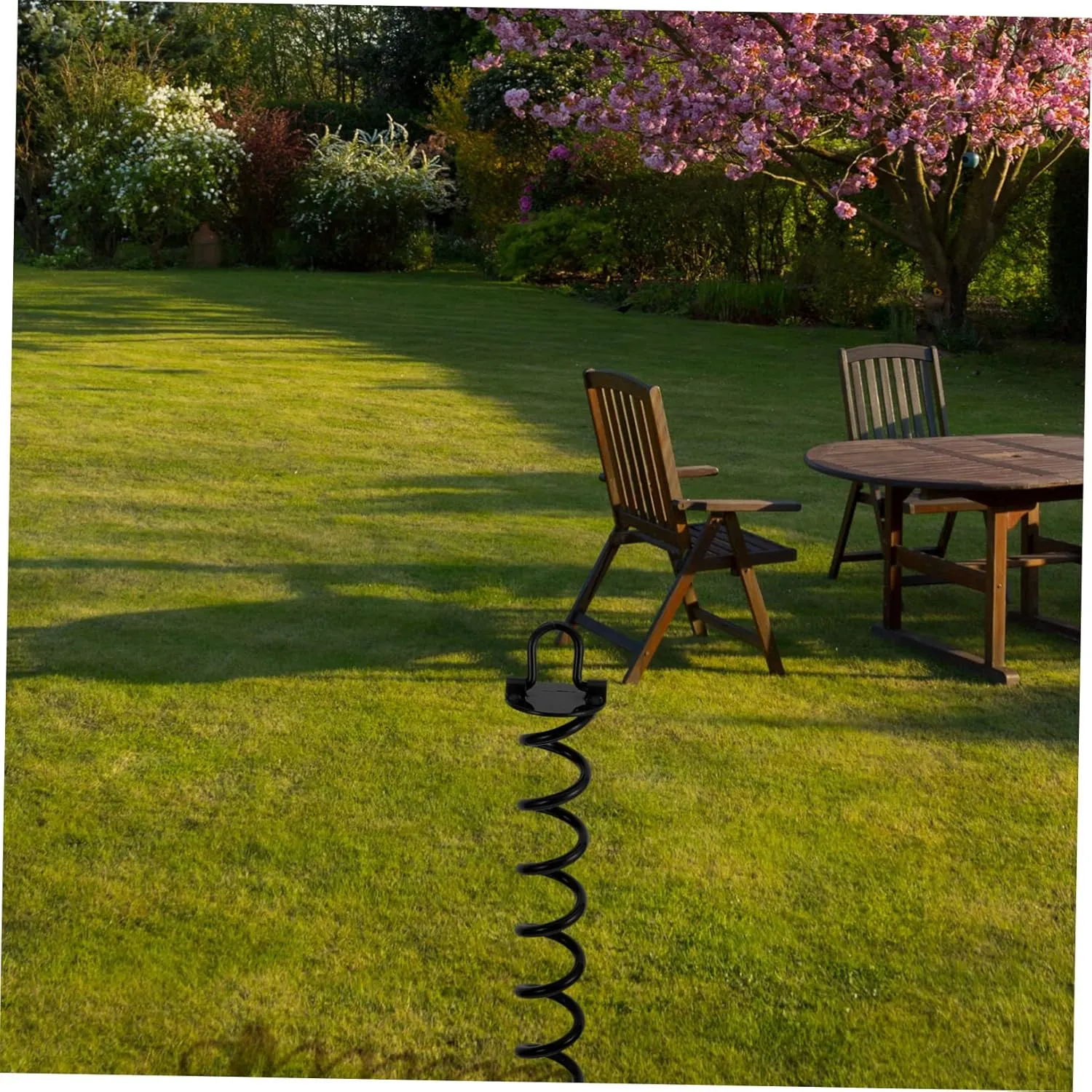 1Pc Heavy Duty Outdoor Spiral Ground Peg Durable Stake for Tents Tarps and Outdoor Activities for Camping Hiking Fishing and More