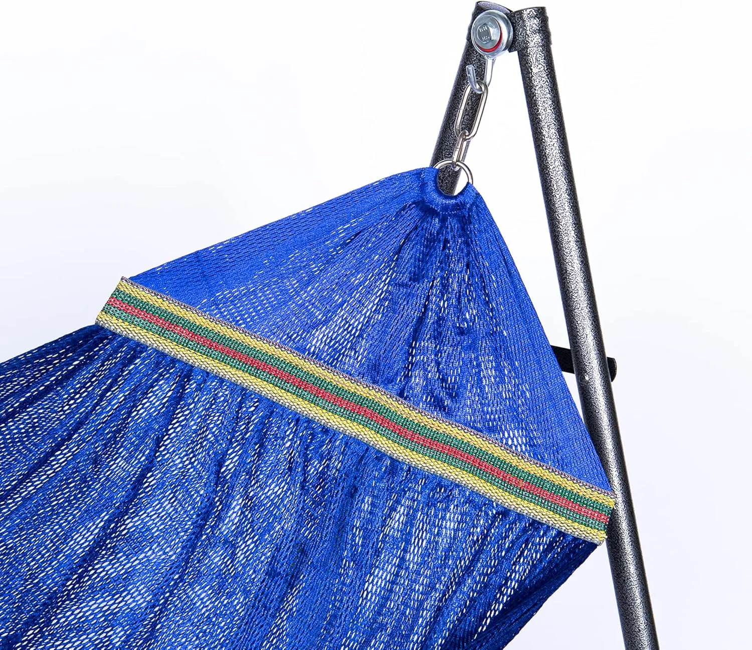 2 in 1 Hammock and Swinging Chair with Collapsible Steel Stand 450 lbs Capacity- Carrying Case, Portable & Adjustable, Perfect for Camping Beach Summer Patio, EZ Daze Foldable Hammock with Stand-Navy