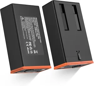 2 Pack Rechargeable Battery for Edge Series Cellular Trail Camera 5000mAh Lithium-Ion Battery Compatible with Moultrie Edge, Edge PRO, Edge 2, Edge 2 PRO