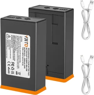 2 Pack Upgrade 5000mAh Power Mag Plus Rechargeable Battery Replacement for Edge Trail Camera Battery Pack,Compatible with Moultrie Edge, Edge PRO, Edge 2, Edge 2 PRO Trail Cameras