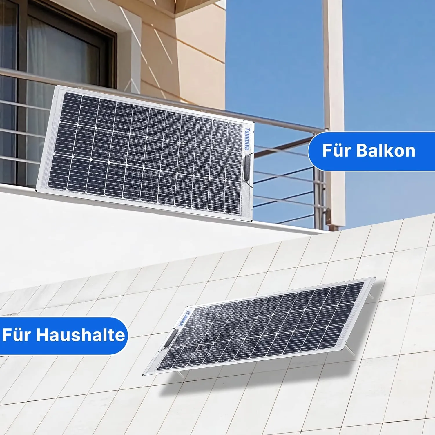 2 PCS Bifacial 100W 12V Solar Panel 9BB Monocrystalline Cell 12 Volt for Marine RV Trailer Boat Cabin Van Car Uneven Surfaces 12V 24V Battery Charge