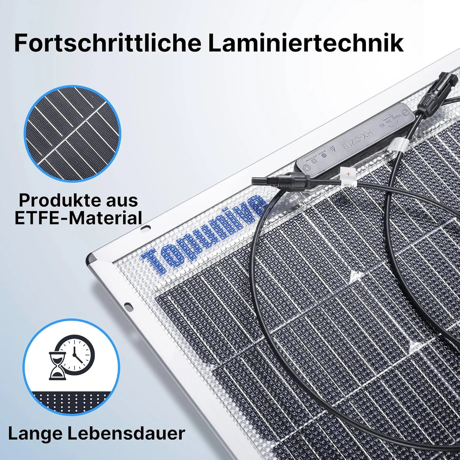 2 PCS Bifacial 100W 12V Solar Panel 9BB Monocrystalline Cell 12 Volt for Marine RV Trailer Boat Cabin Van Car Uneven Surfaces 12V 24V Battery Charge