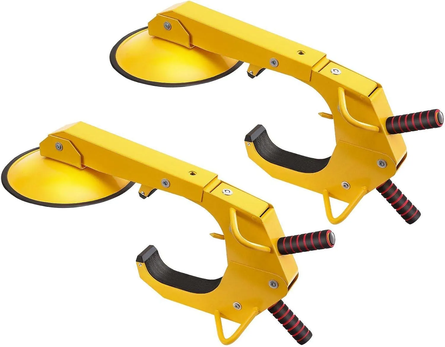 2 PCS Wheel Lock Clamps, Trailer Wheel Lock, Heavy-Duty Anti Theft Tire Lock, Adjustable Tire Boot Lock, Trailer Wheel Locks for RV Trailers, Cars, Trucks, SUVs, Yellow