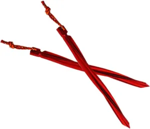 25cm Aluminum Tent Stakes Set 7pcs Heavy Duty Camping Stakes Reflective Pull Strings