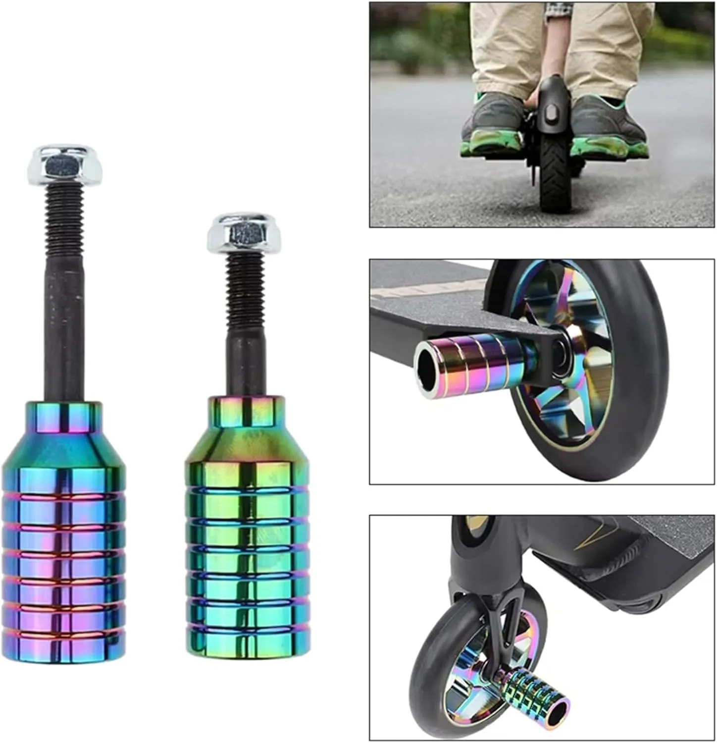 2pack Strong Durability Excellent Peg Scooters Mounting Scooters Aluminum Peg Bicycles Accessories