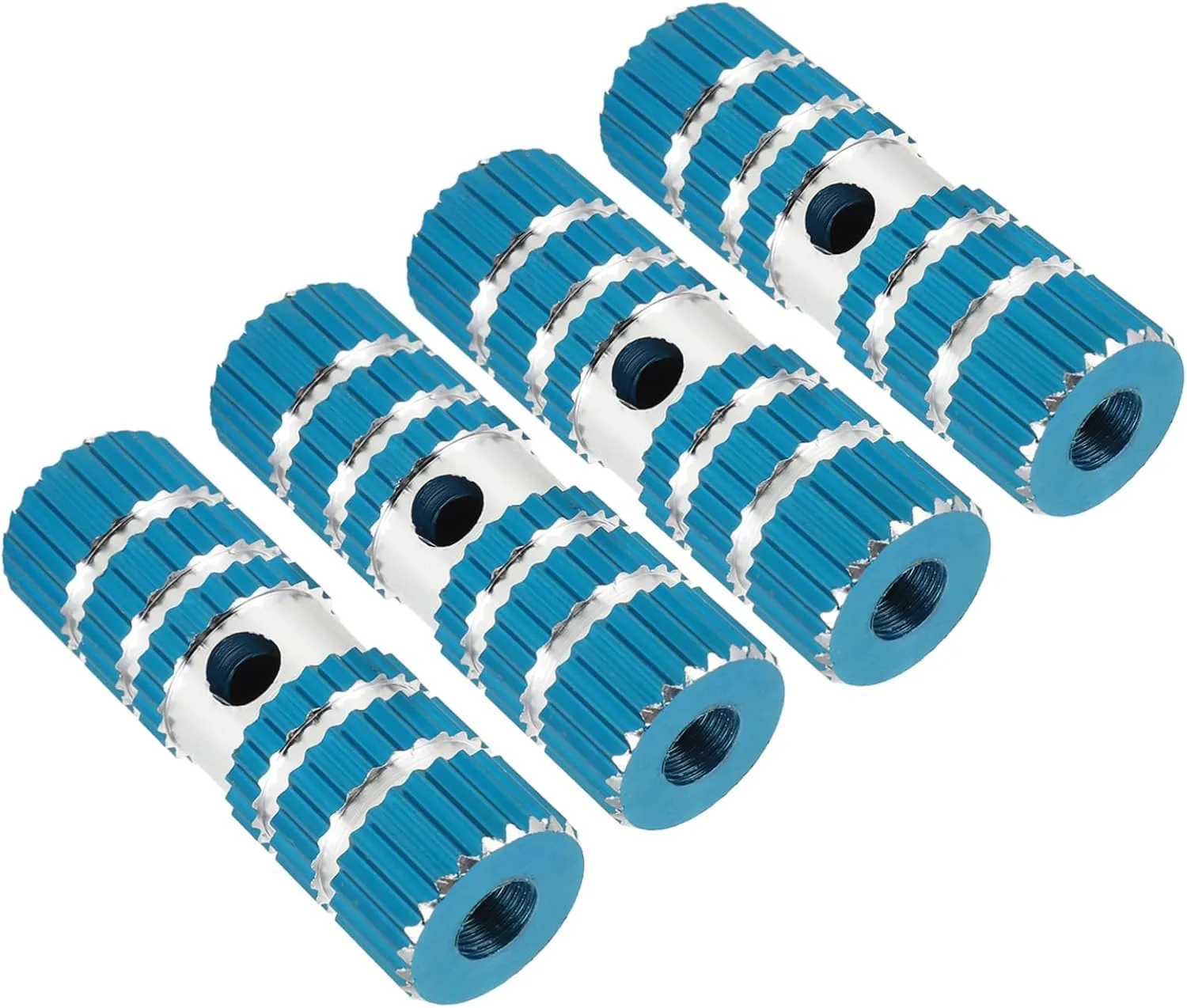 2pair Aluminum Alloy Cylinder Pedals for Mountain Foot Pegs Easy Install Axle Fit for Durable Bike Accessories for