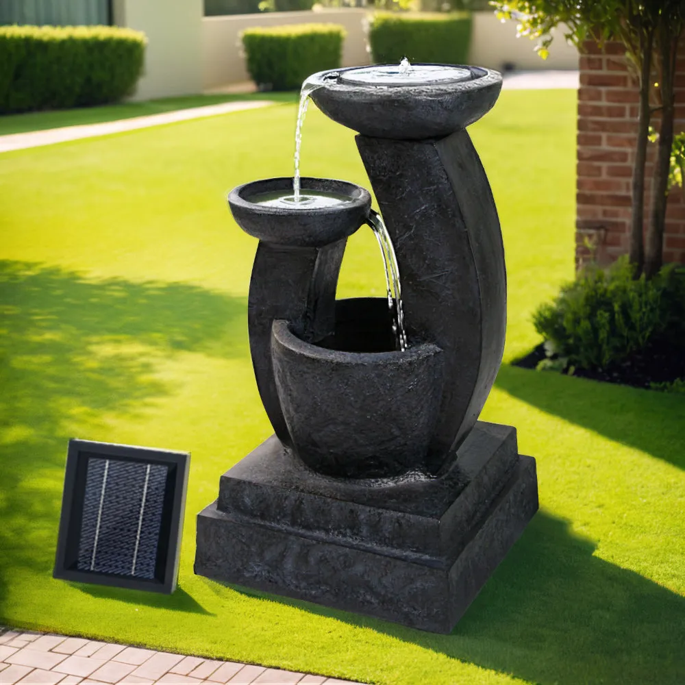 3 Tier Solar Powered Water Fountain with LED Light