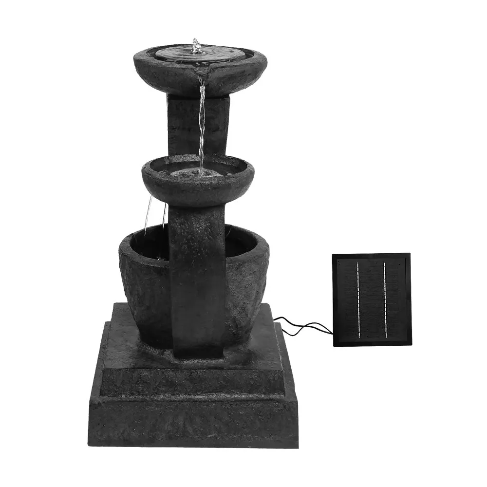 3 Tier Solar Powered Water Fountain with LED Light