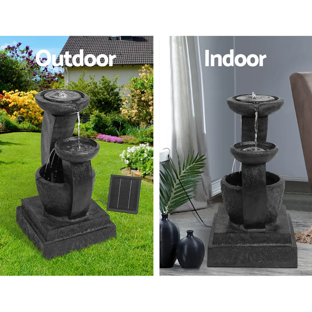 3 Tier Solar Powered Water Fountain with LED Light