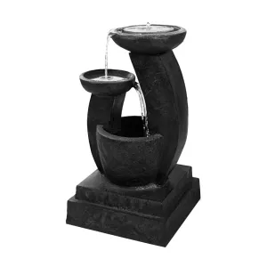 3 Tier Solar Powered Water Fountain with LED Light