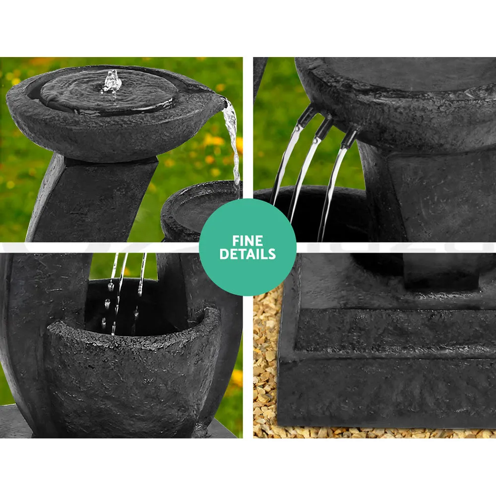 3 Tier Solar Powered Water Fountain with LED Light