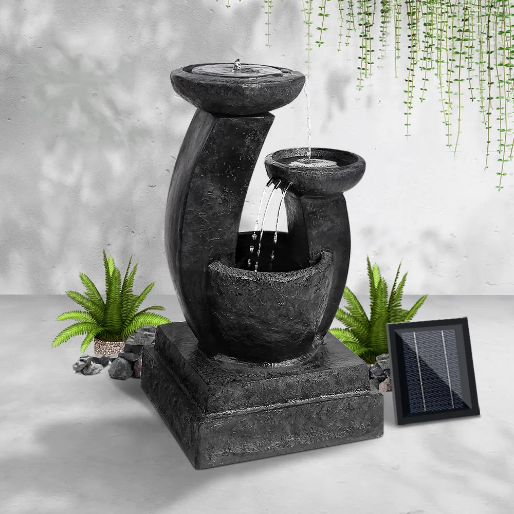 3 Tier Solar Powered Water Fountain with LED Light