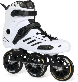 3 Wheel Inline Skates for Adult Women Men,Professional Outdoor Fitness 3X110 Mm Wheels Roller Skates Blades for Unisex