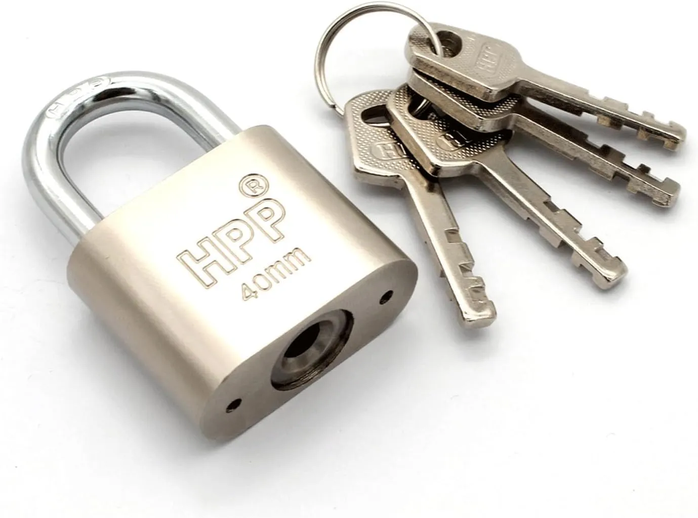4 key lock,40mm key Padlock, u-lock with key,High Security Padlock ,Locks with Keys ,1-9/16-in Padlock with 4 Keys,Shackle Padlock with Multiple Keys for Indoor ,Gate,Fence,Cabinet,School Gym Locker.