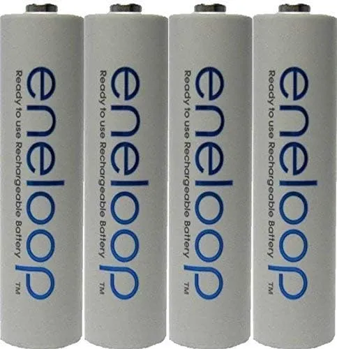 4 Pack AAA Panasonic Eneloop 4th Generation NiMH Pre-Charged Rechargeable 2100 Cycles Batteries   Free Battery Holder