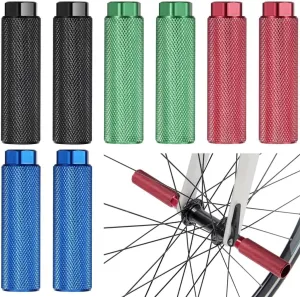 4 Pairs Foot Pegs, Aluminum Alloy Non-Skid Rear Stands, Compatible With Bmx, Mountain, Road S, 3/8In Axle