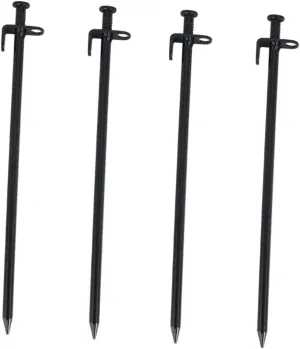 4Pcs Heavy Duty Steel Tent Stakes Non Camping Tent Pegs Durable Ground Anchors for Outdoor Activities for Sturdy Hiking Accessories