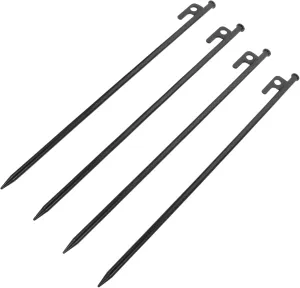4Pcs Heavy Duty Tent Stakes Long Ground Pegs for Camping Canopy Outdoor Use Durable Easy to Insert Remove for Windy Conditions Supports Tents Tarps