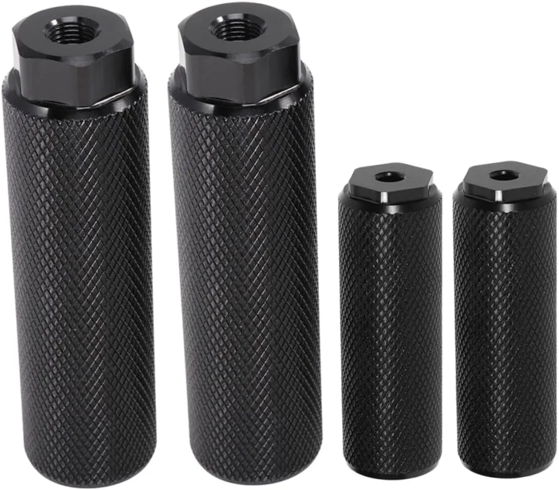 4Pcs Sturdy Aluminum Alloy Bike Rear Foot Pegs for Enhanced Comfort and Safety Essential Cycling Accessories for Bicycles Compatible with Standard Mounts Nonslip Design