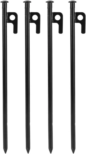 4PCS Tent pegs, Steel Outdoor Travel Camping Beach Tent pegs, Used for Outdoor Travel, Hiking and Gardening (30cm)