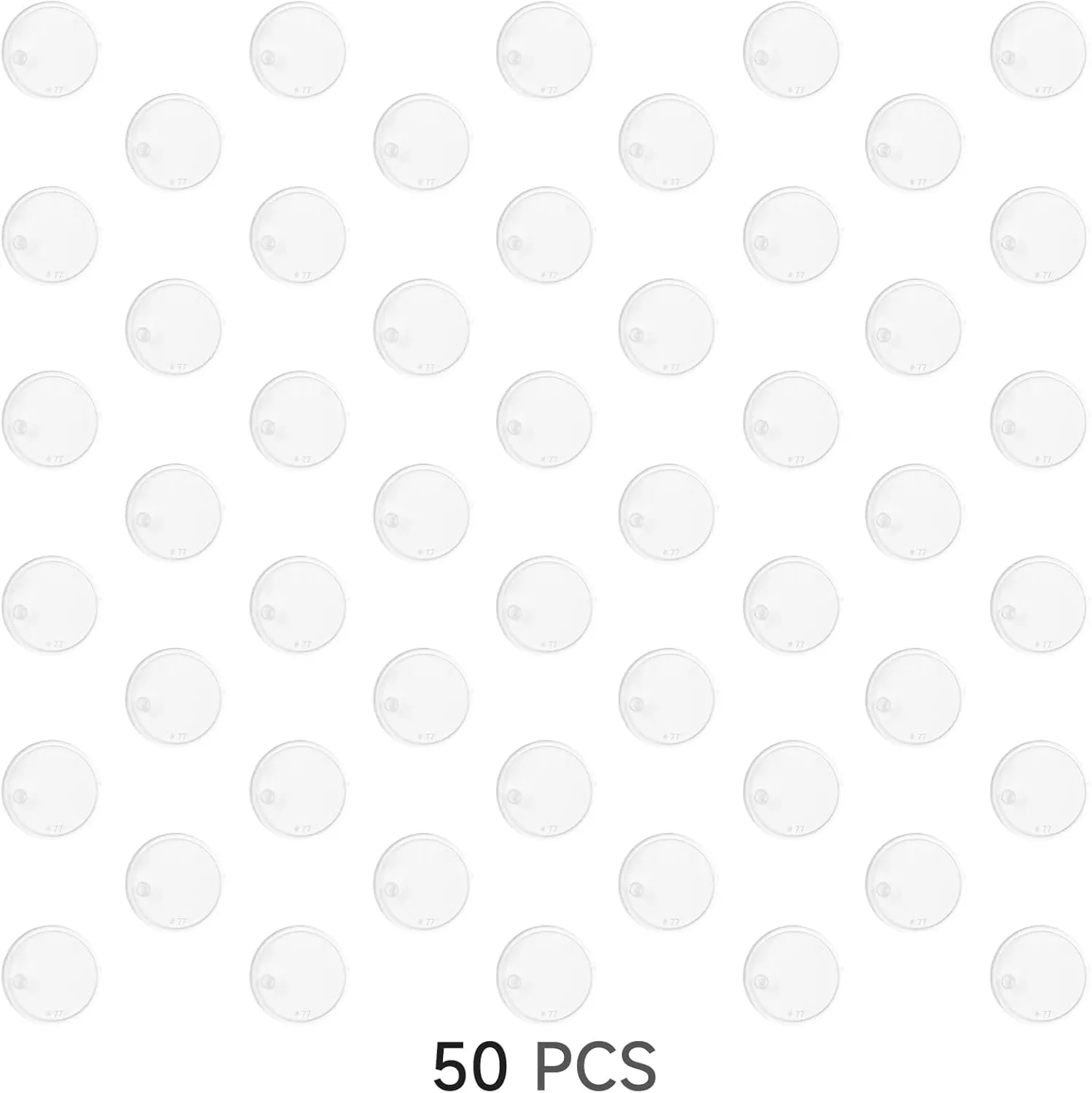 50 Pieces Round Clear Action Figure Display Stands Compatible with 3.75 inch Vintage Star Wars /Gi joe Figure Toy (Fit For 3.75 inch Vintage SW/Gi joe(25MM))