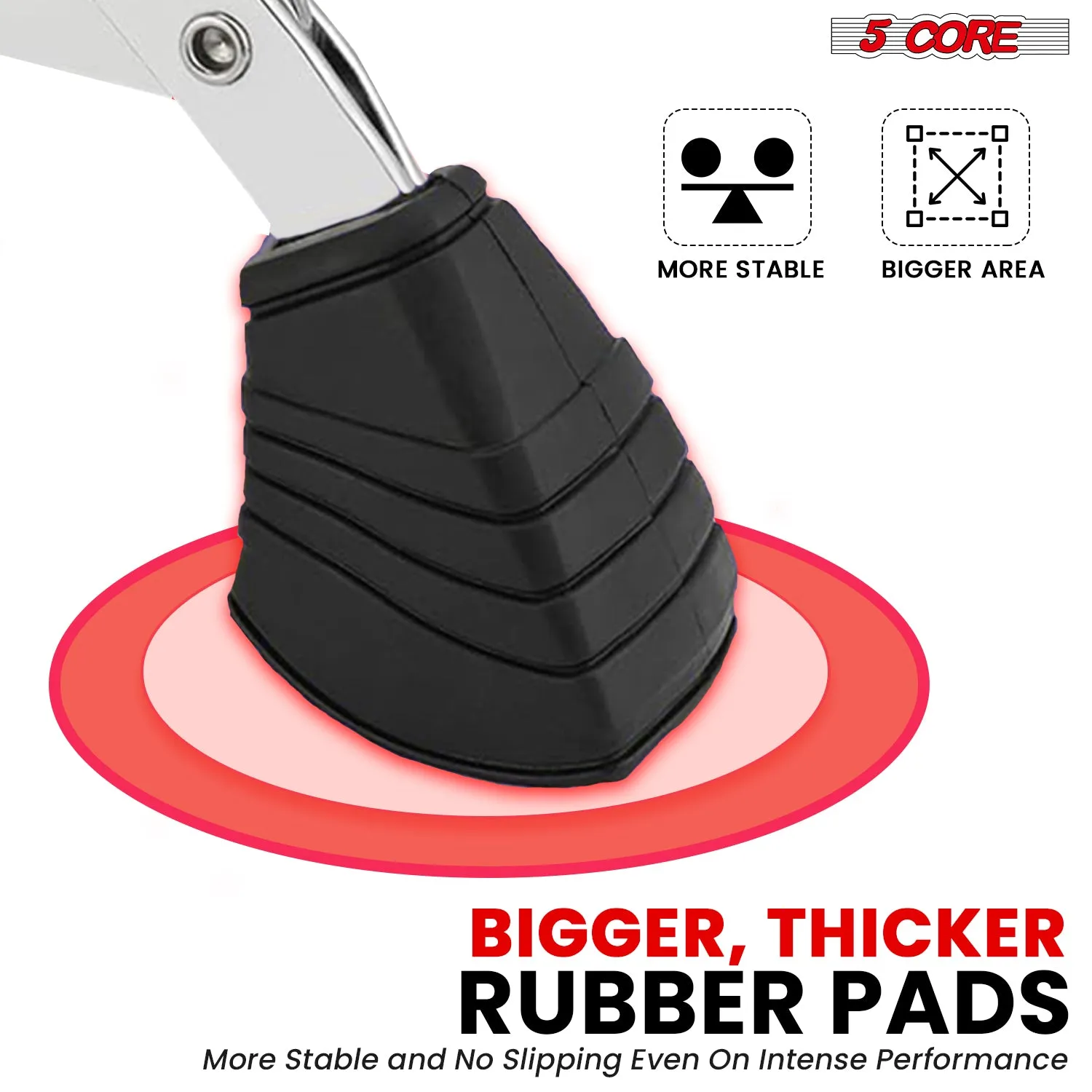 5Core Drum Throne Padded Guitar Stool Saddle Drummer Seat for Adults &