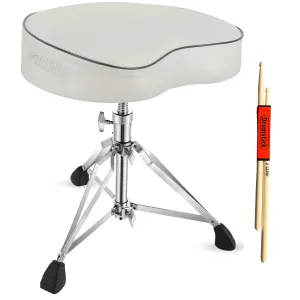 5Core Drum Throne Padded Guitar Stool Saddle Drummer Seat for Adults &