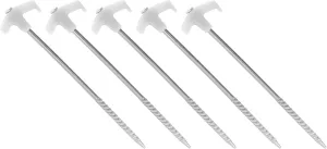 5Pcs Camping Peg Steel Tent Stake with Luminously Head Heavy Duty Tent Peg Outdoor Ground Anchors Enduring Ground Peg