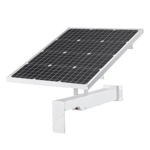 60W CCTV Solar Panel 12v DC 60A Battery Powered Bracket for PTZ Dome / Bullet Camera