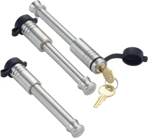 61656 | 3 Pack Mixed 2.5, Keyed Alike, Tow Bar Locks for Blue Ox Triple Lug Tow Bar Adapter - Includes Lock for 2.5" Receiver