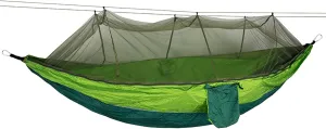 650g Ultralight Drawstring Camping Tree Hammock with Mosquito Net Bug Shield - Portable Double Hammock for Outdoor Activities Like Hiking, Camping, Backpacking, Travel,