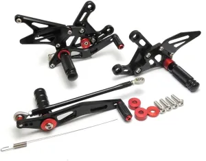 80901-2500 Black MGP Rear Set (YAM. YZF-R1 (09-14')