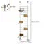 9FT Adjustable Multi-Level Cat Climber Climbing Tree Tower Scratcher Post Steps