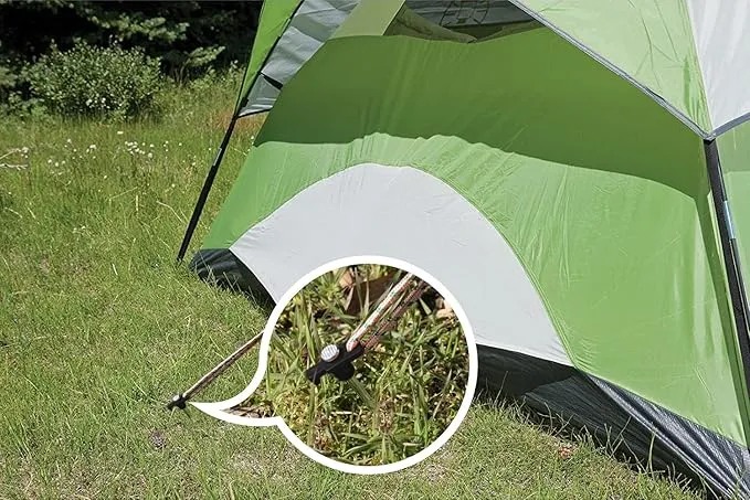 ABCCANOPY Tent Stakes 16" Camping Tent Stakes, 10pc-Pack (Black)