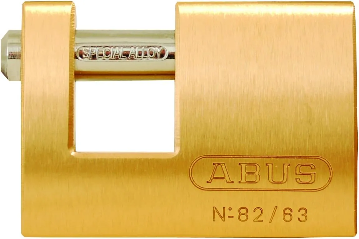 ABUS 82/63 Monoblock Brass Padlock Keyed Different