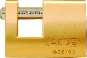 ABUS 82/63 Monoblock Brass Padlock Keyed Different