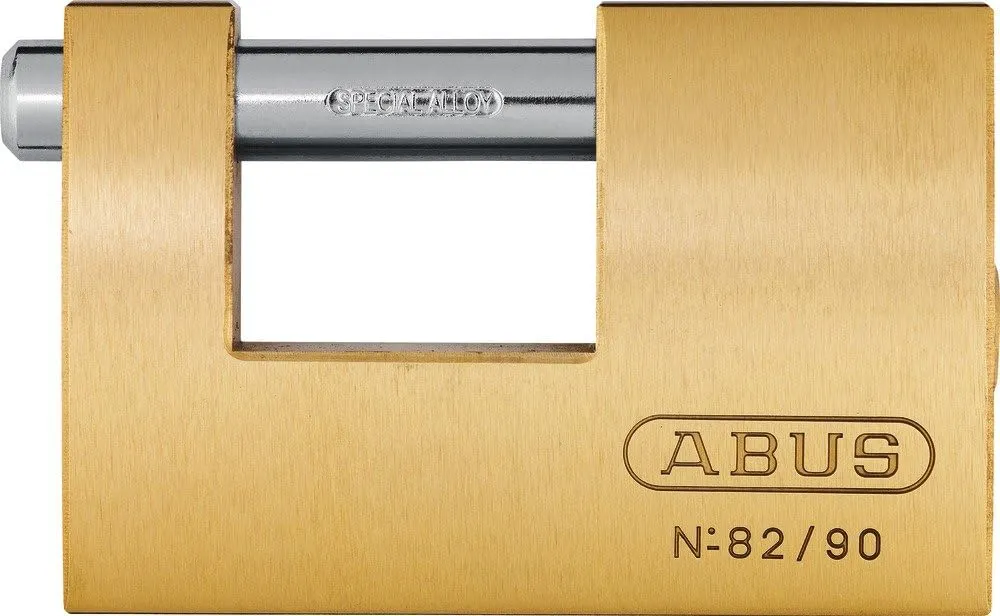 ABUS 82/90 Monoblock Brass Padlock Keyed Different